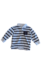 Mayoral Long-Sleeve T-Shirt, White Navy Stripes, 12M