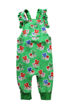 Gorman Kids Overalls, Green/flower print, 0
