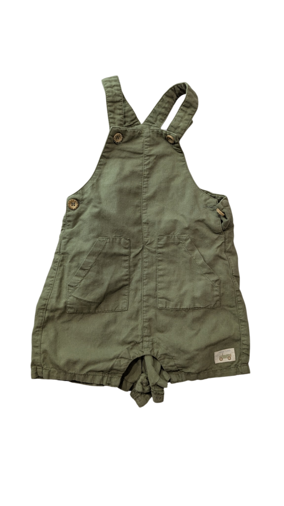 Purebaby Overalls, Olive green, 2