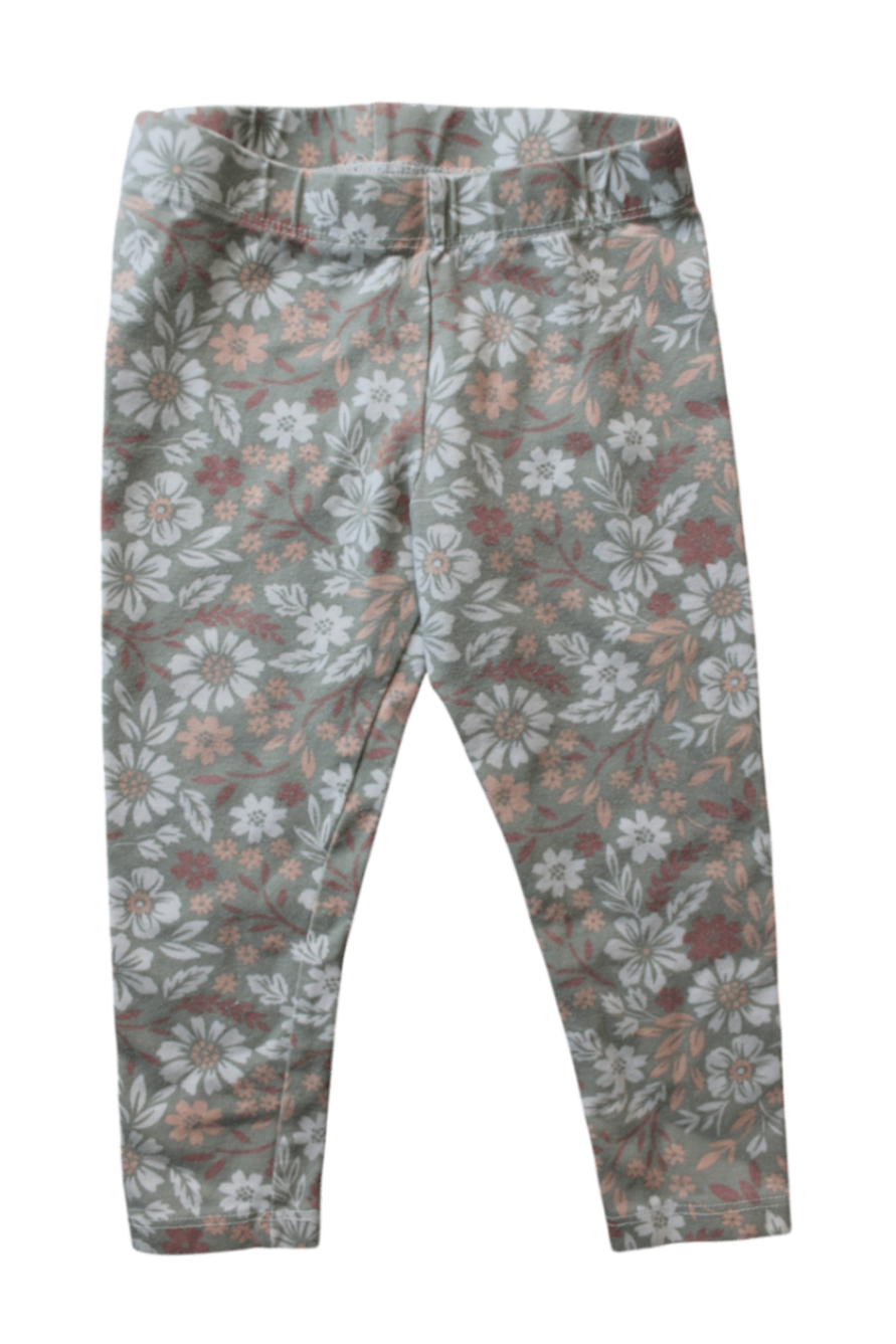 Max Studios Leggings, Pale green floral, 0