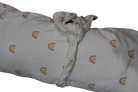 Lou Lou Swaddle blanket, Cream/rainbows, 48x48inch