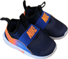 Nike Shoes, Navy blue with orange and white accents, 21