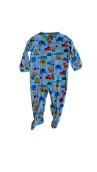 Next Jumpsuit, Blue w Multi Prints & Green Trims, 12-18M