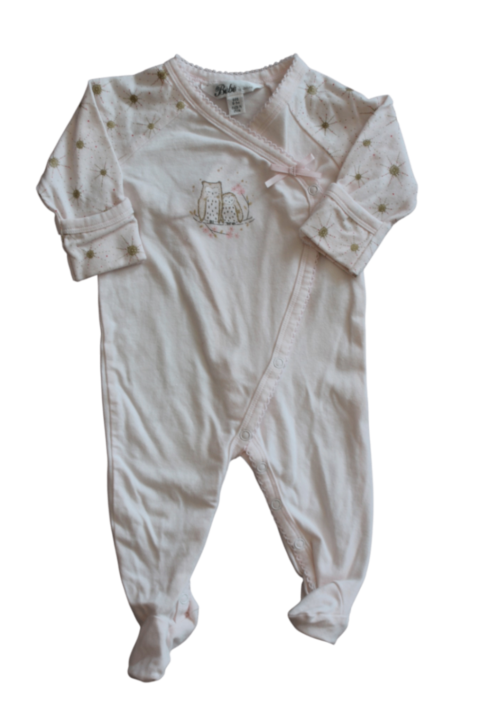 Bebe by Minihaha Jumpsuit, Pale pink/Owls, 000
