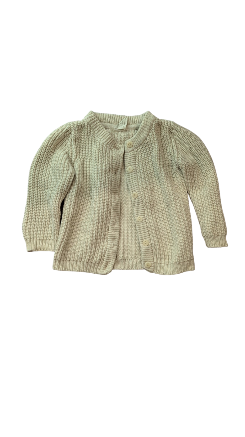 Nature Baby Cardigan, Cream, 0