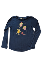 Milkshake Long-Sleeve T-Shirt, Navy Blue, 7