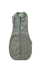 ergoPouch Sleeping Bag, Sage Green w Cream Leaves Print, 0000