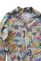 Laura Blythman x little green & Co Swimsuit, beige/multicolour print, 0