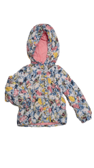 Paper Wings Puffer Jacket, Multi Butterfly Print, 3