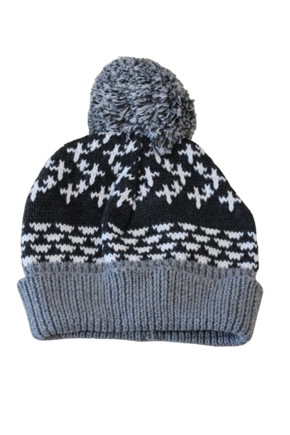 Bebe by Minihaha Beanie, Black/Grey/White, XXS (nb-3m)