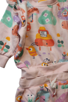 Jack & Milly Tracksuit Set, Pink/Multicolour print, 00