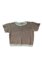 Summer and Storm T-Shirt, Brown Cream Stripes, 2