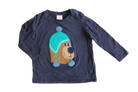 Seed Long-Sleeve T-Shirt, Navy Blue/bear bouncle applique, 1
