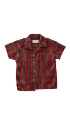 Little Sun Shirt, Red Plaid, 1