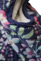 Bébé by minihaha Sleeveless Jacket, Navy blue with multicolour floral print, 18m