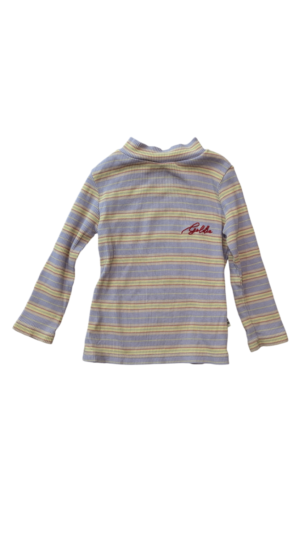 Goldie & Ace Long-Sleeve T-Shirt, Lavender Multi Stripes, 1