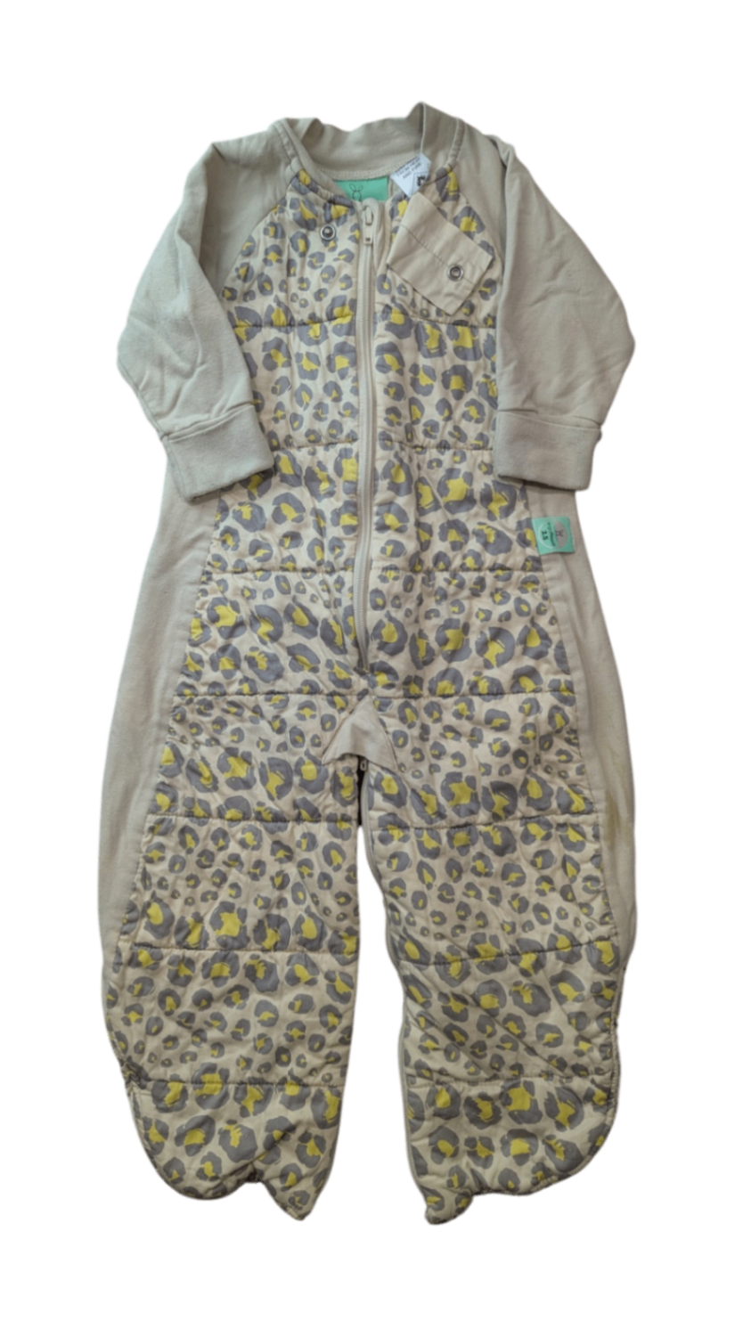 Ergopouch Sleeping Bag, Beige w Leopard Print, 2-12M, 2.5TOG
