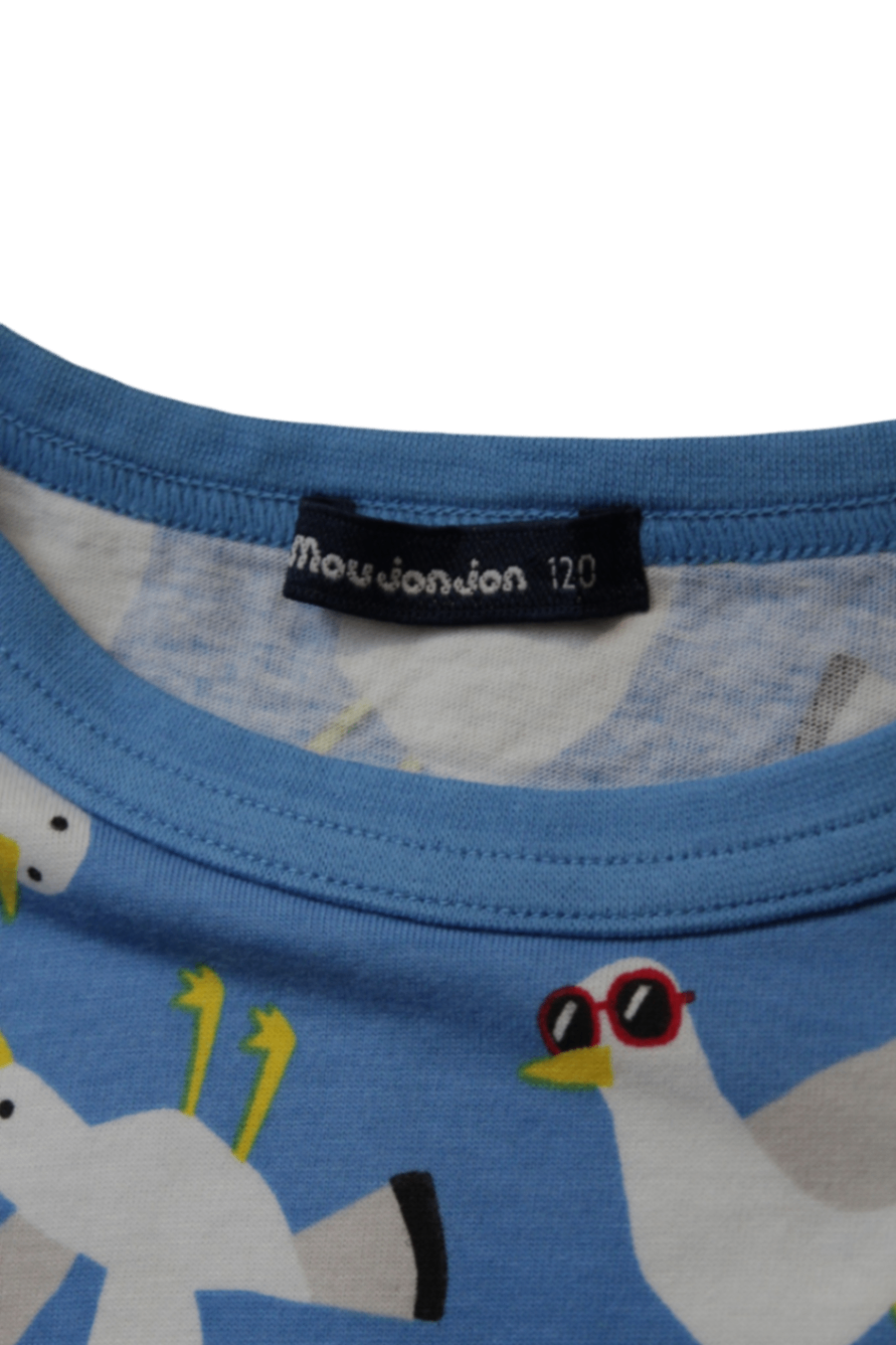 Mou Jon Jon T-Shirt, Blue, 120