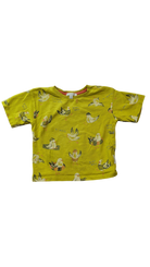 Purebaby T-Shirt, Lemon Yellow w Seagulls Print, 18-24M