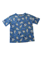 Mou Jon Jon T-Shirt, Blue, 120
