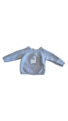 Bebe by Minihaha Jumper, Grey w White Llama Print, 0