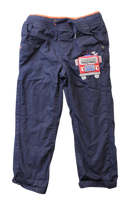 bluezoo Pants, Navy blue with orange trim, 2-3
