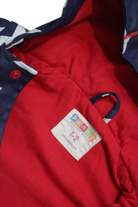 Penny Scallan Raincoat, Navy blue, white and red, 1-2