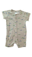 H&M Bodysuit, Beige w Cars Print, 1