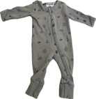 Wilson + Frenchy Playsuit, Brown with blue pattern, 0000