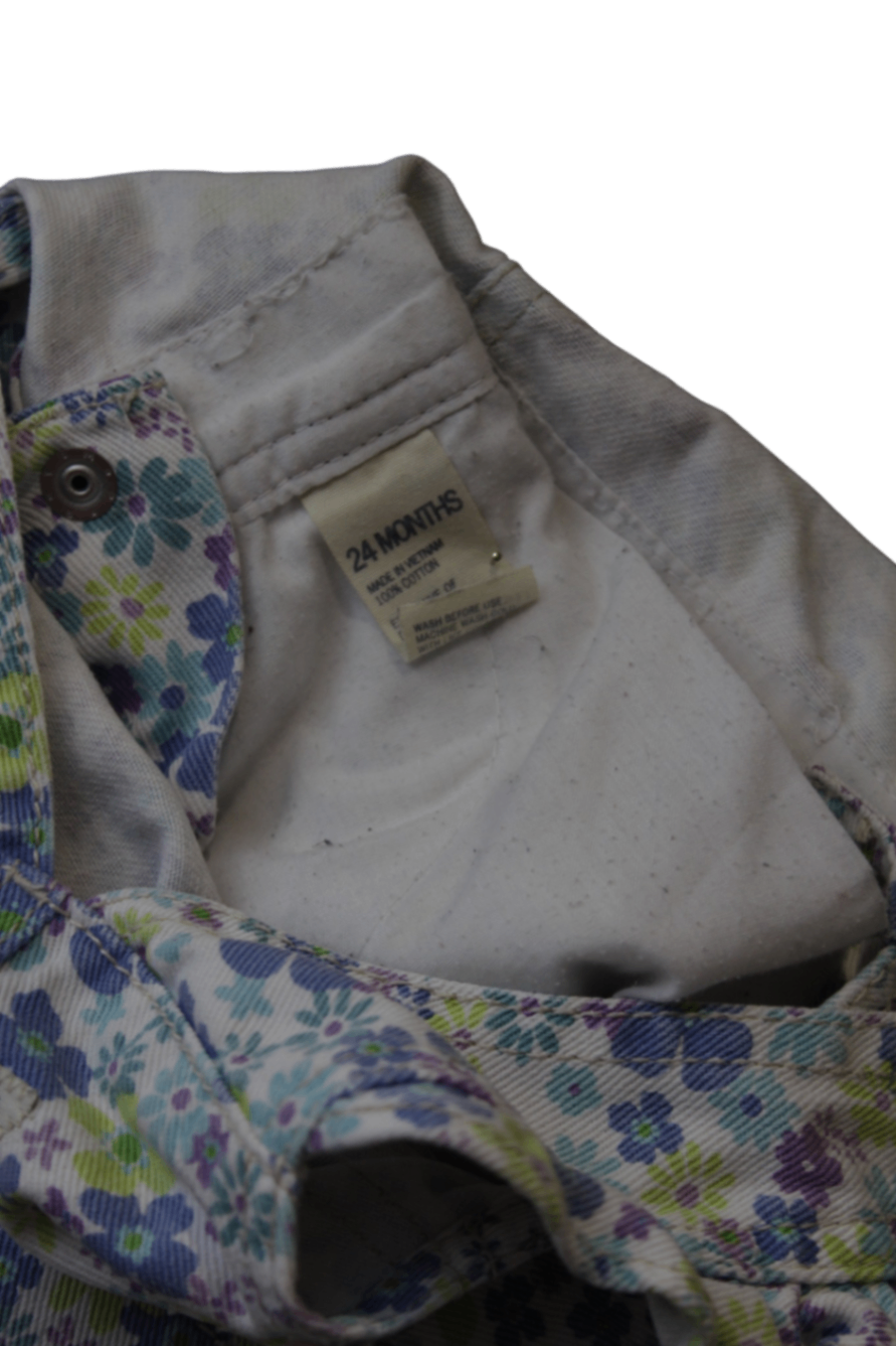 OshKosh B'gosh Dress, Multicolour floral on white, 24 MONTHS