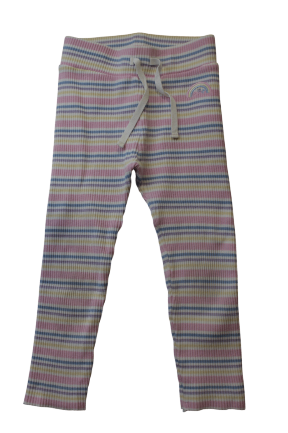 HUX Knit Leggings, Pastel multicolour striped, 4