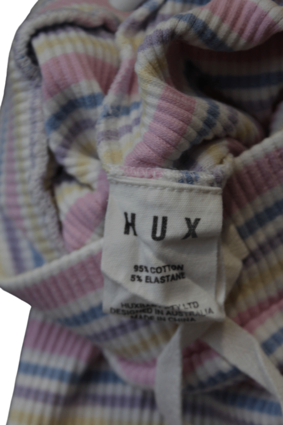 HUX Knit Leggings, Pastel multicolour striped, 4