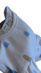Wilson + Frenchy Long-Sleeve T-Shirt, Cream w Rainbow Prints, 00