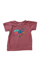 Bonds T-Shirt, Dusty Rose w Bug Print, 3