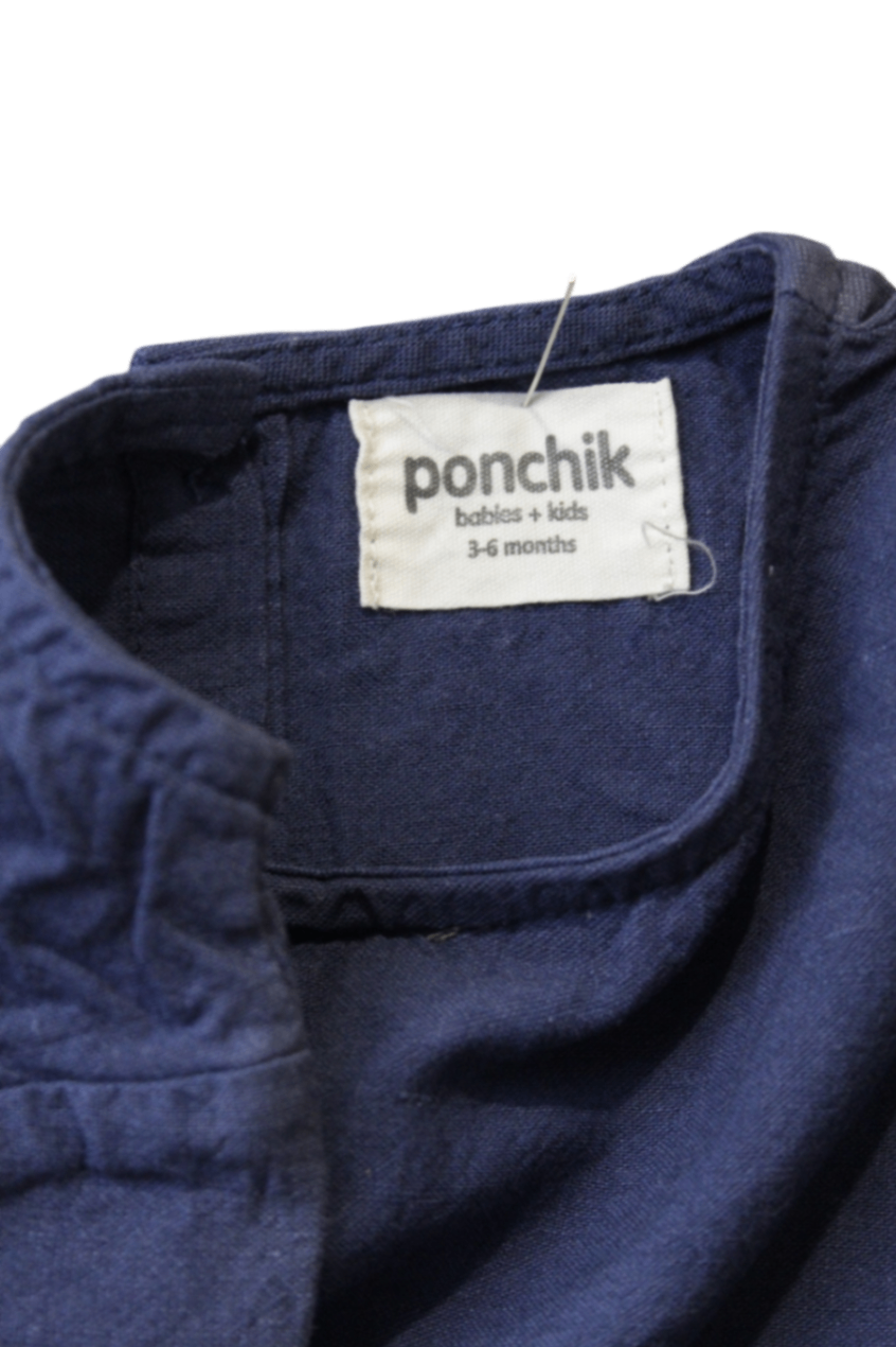 Ponchik Bodysuit, Navy blue, 3-6 months