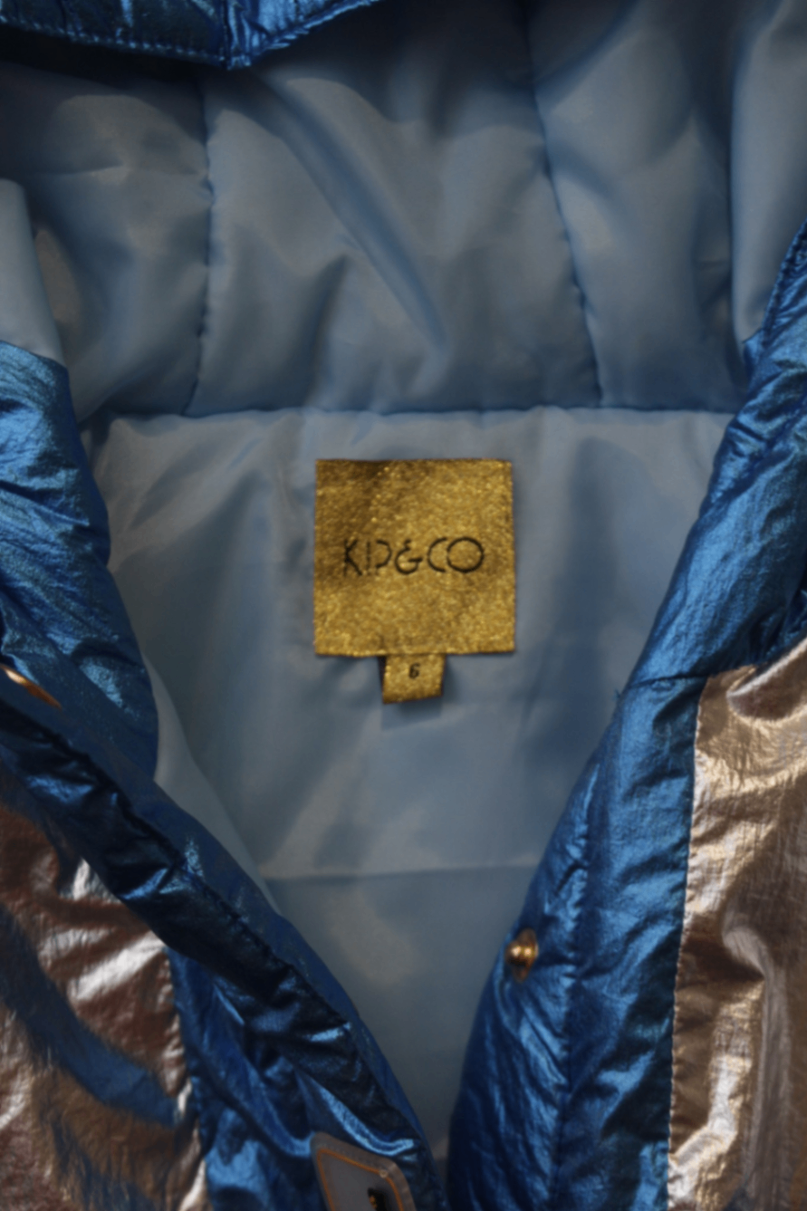 Kip&Co Jacket, Blue and Silver, 6
