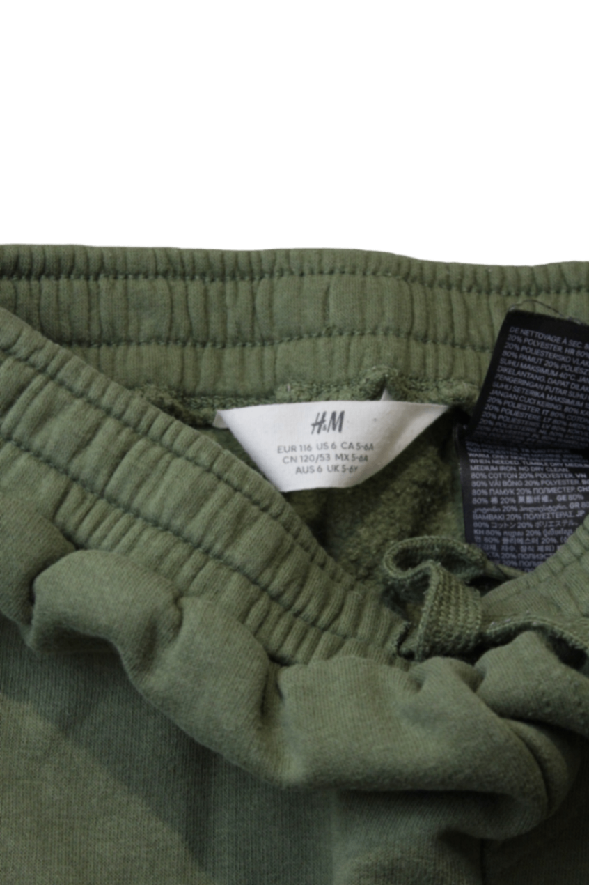 H&M Tracksuit Pants, Olive Green, 116/6