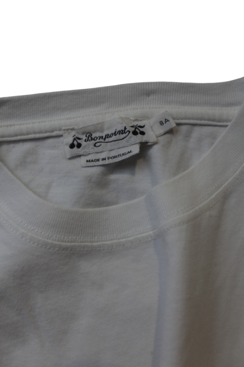 Bonpoint Long-Sleeve T-Shirt, White, 8