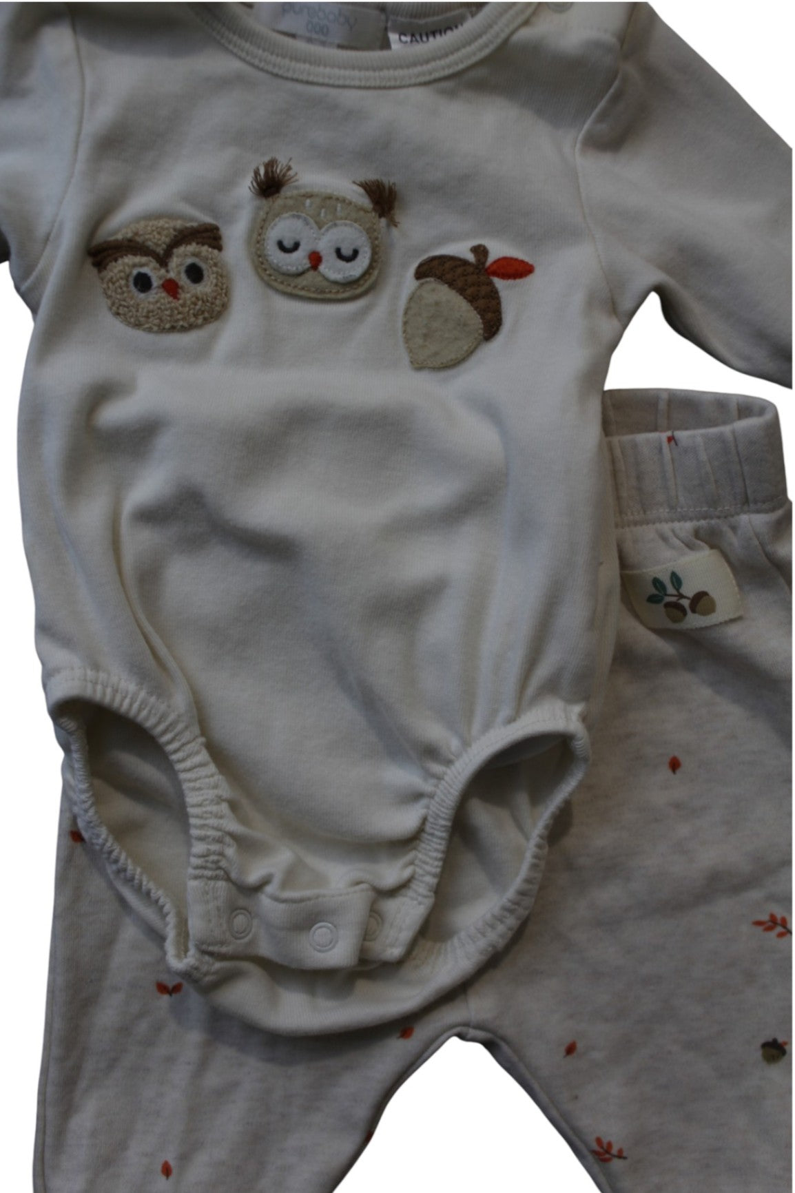 Purebaby Baby Outfit, beige, 000