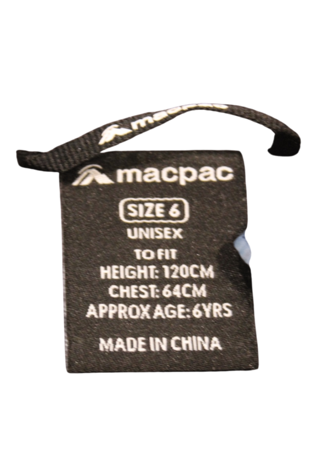 Macpac Puffer Jacket, Grey/Blue, 6 YRS