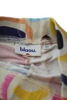 blaou. Knit Leggings, Cream with multicolour print, 3-4Y