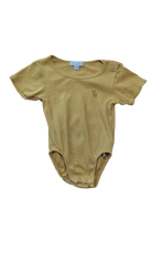 Purebaby Bodysuit, Mustard yellow, 6-12