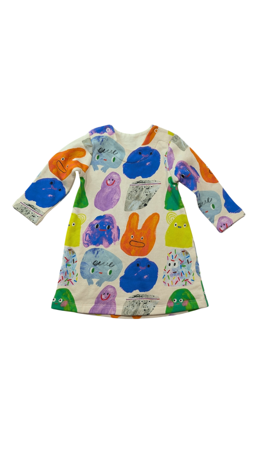 Gorman Kids x Katie Vernon Dress, Cream multicolour, 0