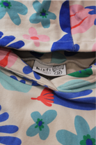 Minti Hoodie, Cream with multicolour floral print, 10