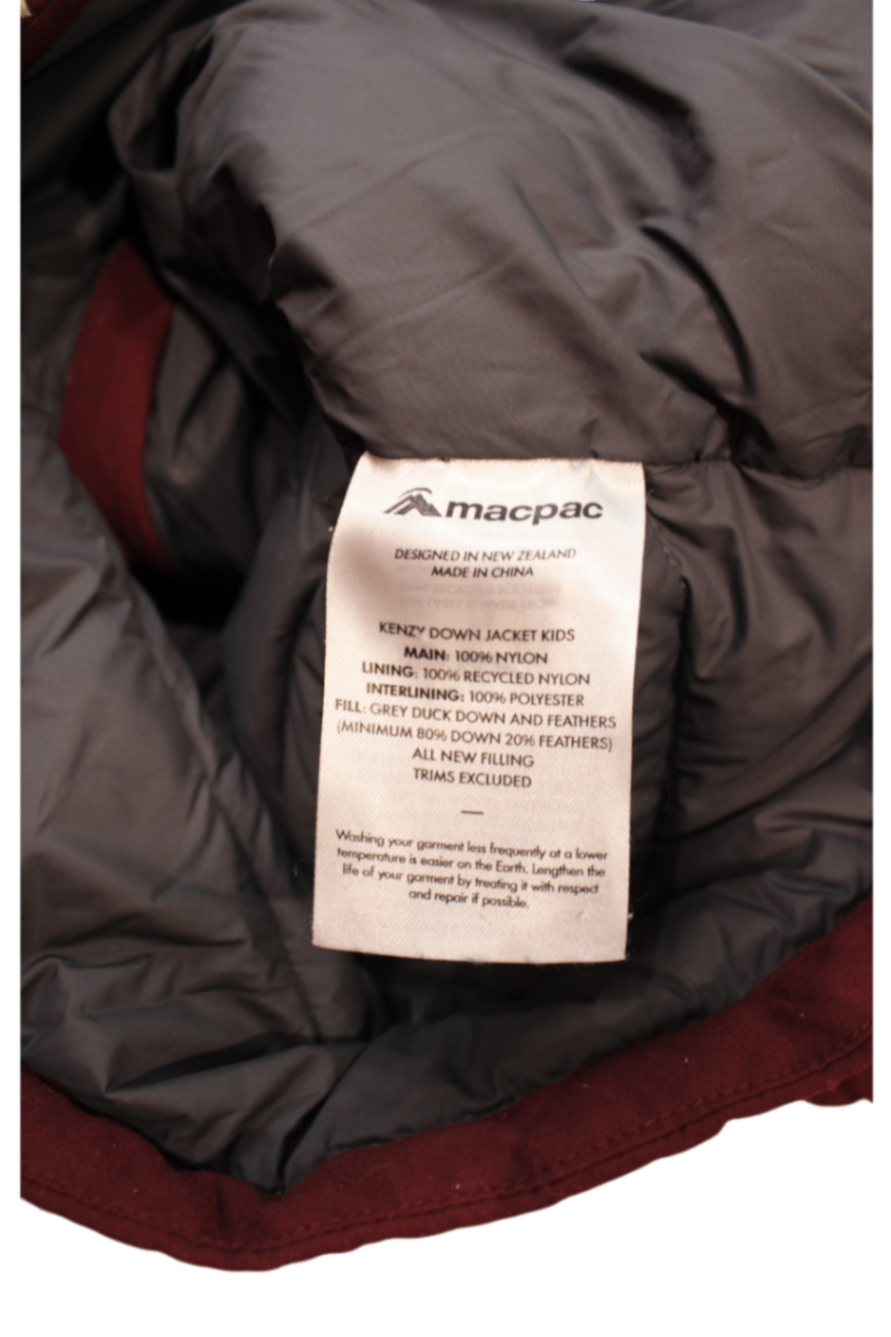 Macpac Puffer Jacket, Maroon, 3