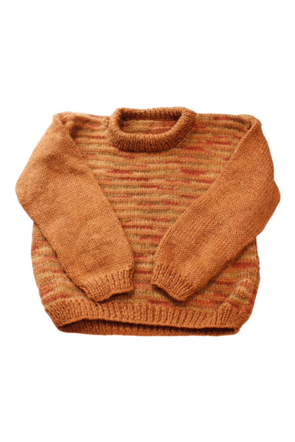 Handknit Jumper, Orange, 6
