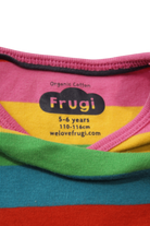 Frugi Long-Sleeve T-Shirt, Rainbow Multicolour, 5-6 years 110-116cm