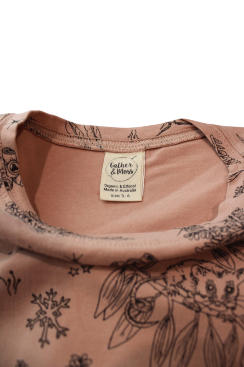 Gather & Moss Pajama Set, Pink, 5-6