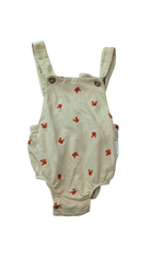 Purebaby Playsuit, Cream with red crab print, 1