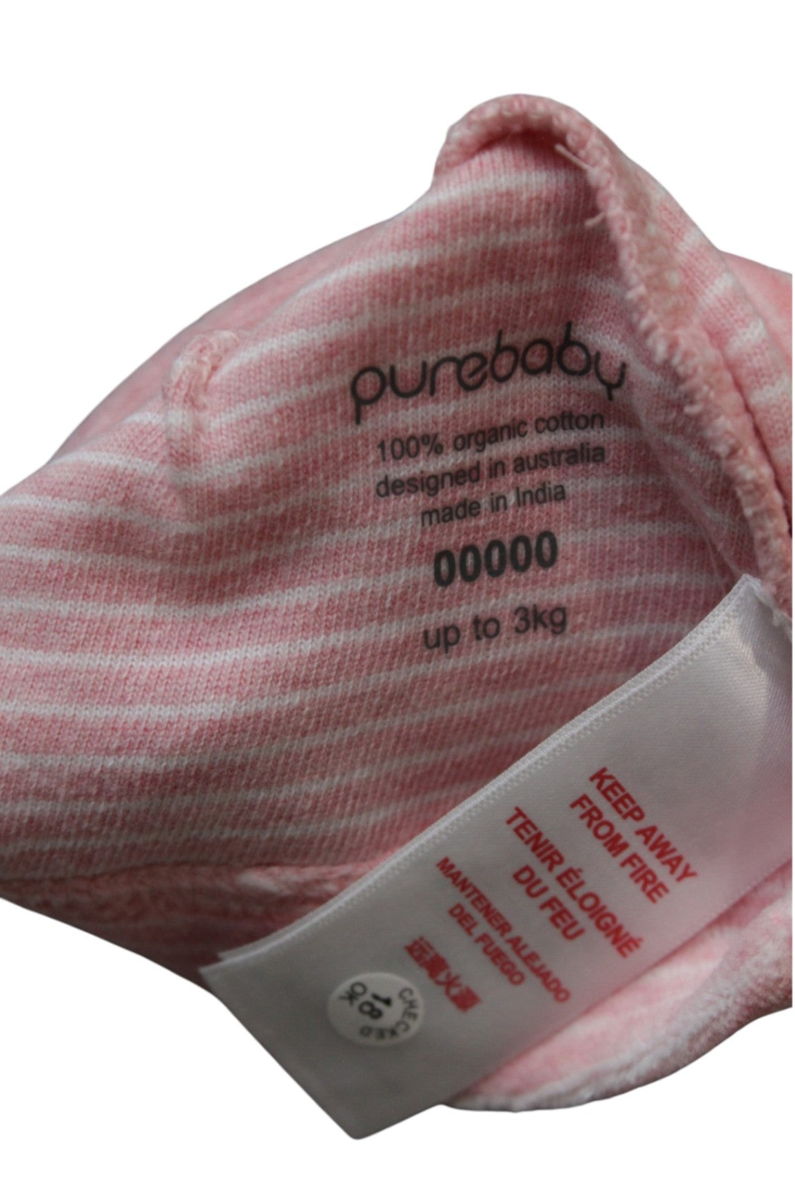 Purebaby Baby Hat, Pink, 00000